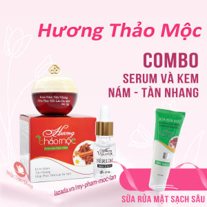Combo kem nám tàn nhang đồi mồi dưỡng trắng da giúp phục hồi làn da mới Hương Thảo Mộc - Mỹ phẩm Mộc Lan