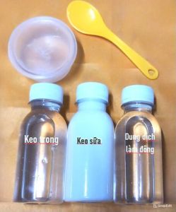 Bộ kit/ Bộ đồ nghề làm slime size mini