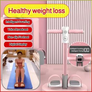 Slimming Device Smart Timer Sit-ups Gripper Light Full Fitness Pedal Automatic Broadcast