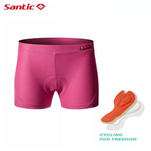 Santic Women Cycling Shorts Shockproof 4D Padded Breathable Road Bike Underpants MTB Bicycle Underwear