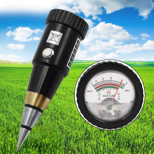 FF Penguji Tanah Runcing 2-in-1 Detektor Kelembaban pH Meter Kerucut Pendek