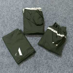 Mukena Premium Katun Mikro Renda Rajut Shahila Series - Warna Zaitun/Biru Abu-abu