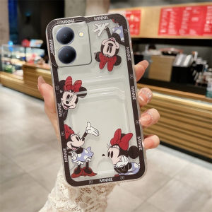 Phone Case VIVOY27 VIVO Y27 Y36 Y78 4G 5G Classic Astronauts Cartoon Casing Lens Protection Transparent Soft Back Cover with Card Holder 2023