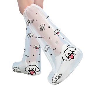 EVERIN Waterproof Waterproof Shoe Covers Thickened PE Rain Boot Covers Portable Lucky Rabbit Print Protective Overshoes Outdoor Travel