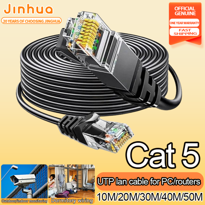 Jinhua 10M- 50M CAT5 RJ45 Lan Cable UTP Cable Ethernet Internet Cable ...