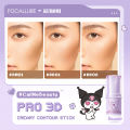 FOCALLURE X Sanrio #CallMeBeauty Pro 3D Creamy Contour Stick Soft Natural Smooth Face Makeup. 
