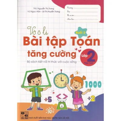 Sách - Vở ô li Bài Tập Toán Tăng Cường Lớp 2 - Kết Nối
