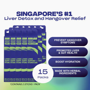 HANJAN Best Anti Hangover Jelly | Alcohol Detox Hangover Cure Liver Detox Vitamin Jelly (Travel Pack) (Bundle 15)