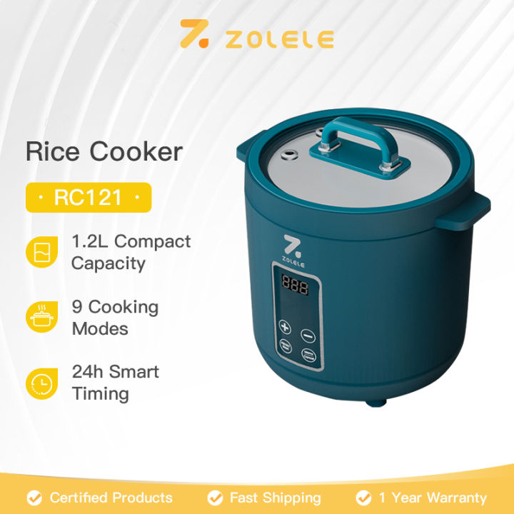 ZOLELE RC121 Mini Rice Cooker Multi Cooker 9 Cooking Modes Non Stick Electric Cooker Periuk Nasi
