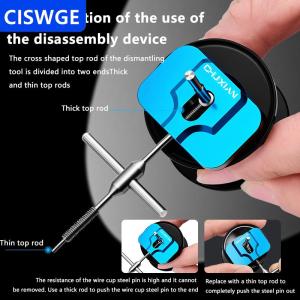 [COD] CISWGE Reel Bearing Remover Kit Matertial Stainless Steel Repair Kit Baitcasting Maintenance Tools Spool Dismantling Device Pin