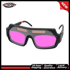 【HOSPORT】 Solar Powered Auto Dimming Welding Goggles Eye Protection for Argon Arc Welding Safety Gear for Industrial and Home Use