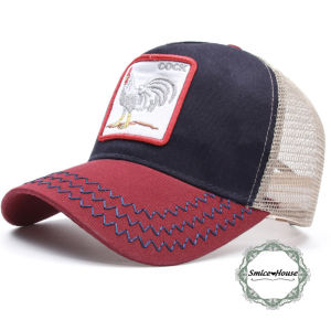 [HCM]Nón lưỡi trai con gà cock phối lưới nhiều màu mũ nam thêu con gà cao cấp