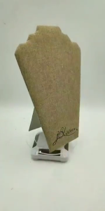 Velvets trưng bày Vòng cổ easel ráp giá trưng bày thanh lịch màu đen Rack cho tradeshows và thu gom