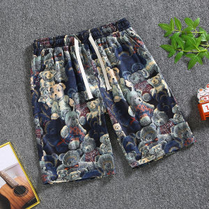 101 HOME กางเกงขาสั้นแฟชั่นน่ารัก สามารถสวมใส่ได้ทั้งชายหญิง ลวดลายสมัยใหม่ใส่สบาย QC-DK8010