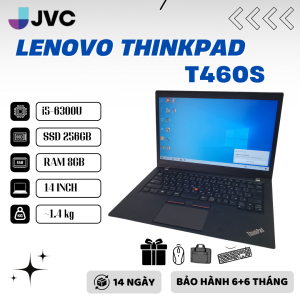 Laptop Lenovo Thinkpad T460s Core i5-6200U /8GB /256GB /14 inch FHD Pin >3h