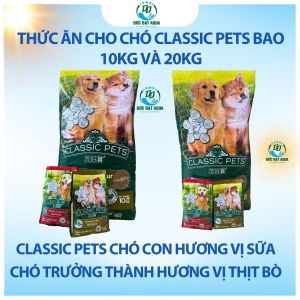 Thức ăn cho chó lớn & chó nhỏ 10kg 25gói Classic - BAO 20KG 50 gói 400g và không chia gói