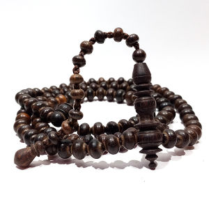 Tasbih Kayu Bertuah Kayu Galih Asem Serat Asli Model Profil Propil Natural Alami Cokelat ASLI