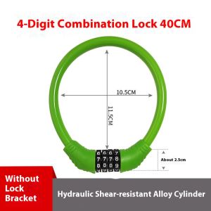 กุญแจล็อคจักรยานอย่างปลอดภัยด้วยสำหรับจักรยานและรถจักรยานยนต์แกนตัดอัลลอยป้องกันไฮดรอลิก