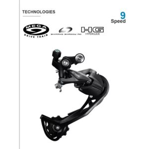 CỦ ĐỀ XE ĐẠP SHIMANO ALTUS RD-M2000 9S GẠT LÍP ALTUS 9 CÙI ĐỀ ALTUS 9 TỐC ĐỘ M2000