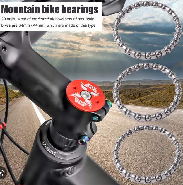 Headset Caged Ball Bearing for MTB Road Bike 20 Balls, Kids