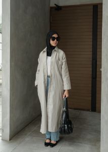 OFEYA - Humaira Multiways Dress - Dress Kemeja Panjang - Maxi Shirt Dress