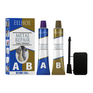 Eelhoe A+B Glue Welding Glue HighTemperature and Waterproof Adhesive Super Glue Repair Agent Casting Metal Cast Iron Adhesive Industrial Repair Paste Super Strong Casting Agent Tools