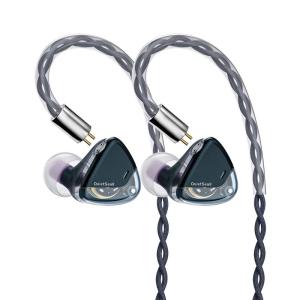 ROSESELSA QuietSea II Dynamic Diaphragm Driver IEM HIFI Wired in Ear Earphones Monitors with Module Cable