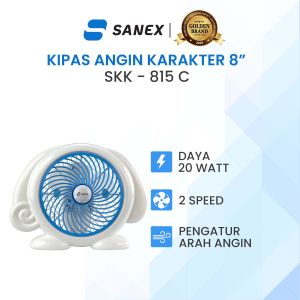 SANEX Kipas Angin Karakter Anak Anjing 8 Inch SKK-815C
