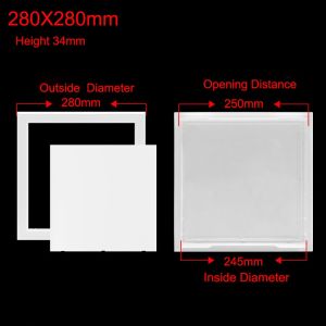 MUNCHX White Access Panel Door Removable Plastic Inspection Hole Door Latch Opening Flap Cover Plate Doors Wall Ceiling