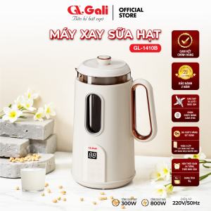 Máy Làm Sữa Hạt Mini Gali GL-1410B – Nấu Sữa Cháo Súp Tự Động – 10 Lưỡi Dao Inox – Hẹn Giờ Thông Minh – Chính Hãng 100%