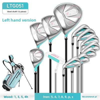 PGM Womens Beginner Left and Right Hand Golf Club Set (including bag) (9/12 pieces) LTG051