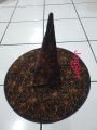 [Bahan Beludru] Topi Penyihir Murah Motif Laba Laba Cosplay Kostum Halloween Pesta. 