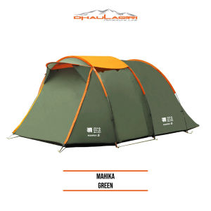 TENDA CAMPING FAMILY KAPASITAS 5 ORANG ALUMUNIUM ALLOY PU 3000MM WATERPROF DOUBLE LAYER