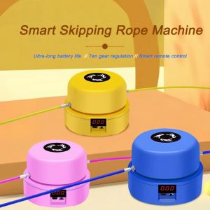 SERAPHYXO Digital Counter Electric Rope Skipping Machine Training Toy Remote Control Automatic Jump Rope Learning Educational Adjustable Speed Skipping Rope Machine Indoor