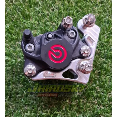 Legit Brembo 2Pot Caliper Black Red Logo for Aerox / Nmax