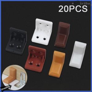 【jianzhanqinl】 20PCS Wonzeal Plastic Thickened Corner Brackets Furniture 90 degree Angle