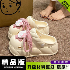 [Free Shipping] WomenS Clog Sandals 2026 Summer Thick-Soled Height-Increasing EVA Beach Indoor Non-Slip Odor-Resistant Waterproof Closed-Toe Sandals