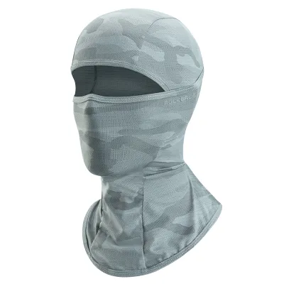 【Arrive In 3 Days】ROCKBROS Full Face Mask UV Camouflage Sun Protection Cycling Mask Summer Balaclava Hat Bike Scarf Breathable Motorcycle Face Masks Ice Silk Outdoor Cycling Headgear