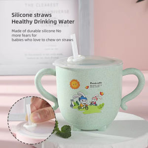 【Ready Stock】Cartoon Animal Water cup Tumbler for kids Baby Water Feeding Bottle Kids Bottles With Straw Child Drinking Bottle Straw Bottle with Handle Tumbler，Water cups of different sizes