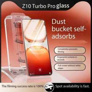 Dễ dàng lắp đặt kính cường lực cho iqoo Z10 Turbo Vivo iqoo Z10 Turbo Pro Miếng dán màn hình tự động làm sạch bụi một cú nhấp chuột cài đặt Z10 Turbo Miếng dán màn hình
