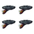 4X 3-Way Audio Video AV Switch Box Splitter Switch W/ Cable for TV X-Box DVD Player Devices Switch. 