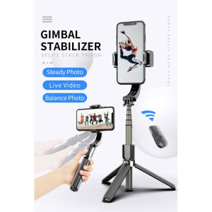 L08 Penstabil Gimbal 360 Darjah Berputar Wayarles Mudah Alih Selfie Stick Tripod Stabil Berbilang Corak Mudah Alih