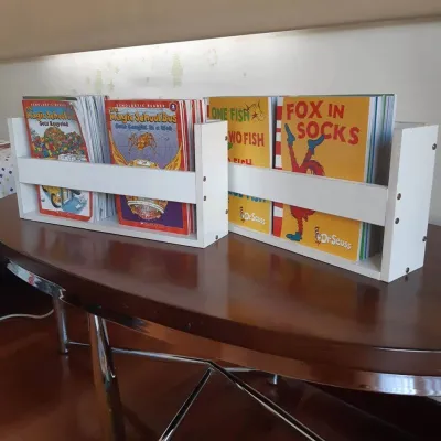 Happy Kiddos #108 Wall Mount Shelf Hanging book rack minimalist