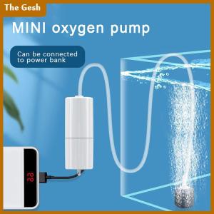 [The Gesh] Aquarium oxy máy bơm không khí Fish Tank USB im lặng Máy nén khí Aerator xách tay mini nhỏ oxygenator Aquarium phụ kiện 5V 1W