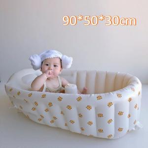 COD 2 in1 Bak Mandi Bayi Tiup Portable - Kolam Renang Anak Praktis dan Lucu M097 Dengan Pompa Udara