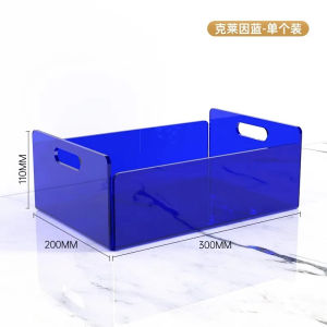 Hộp lưu trữ acrylic nhiều màu sắc rực rỡ cho mỹ phẩm sách và quần áo khay trang trí tổ chức đa chức năng cho bàn làm việc