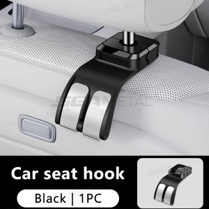 SEAMETALCar Seat Headrest Hook Universal Seat Dual Hanging Hanger 25KG Load-Bearing Hook Hanger Car Organizer Accessories