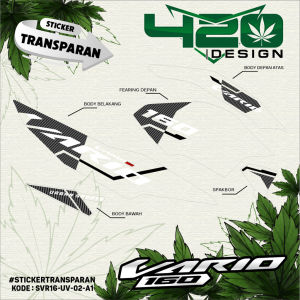 STIKER STRIPING TRANSPARAN VARIO 160 2022 MOTIF MALAYTERBARU - STIKER STRIPING UV VARIO 160 CUSTOM DESAIN - SVR16-UV - 420 Design