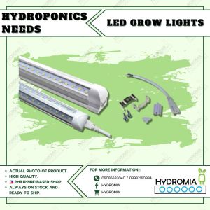 LED GROW LIGHTS T8 36W 4FT FULL SPECTRUM WHITE DARK PINK 6500K Kelvin