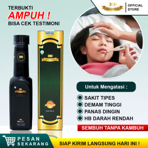 Obat Tipes Herbal Paling Ampuh Untuk Anak dan Dewasa -  Tifus - Tipes dan Lambung - Panas Dingin - Demam Tinggi - Hb Darah Rendah - Kurang Darah - Mbiopro Asli Original